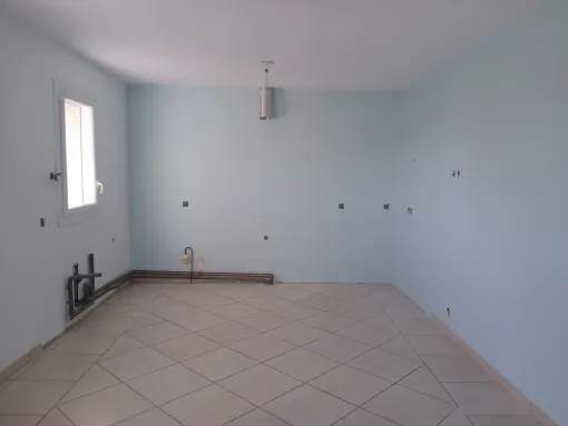 Ratissage, peinture mur et plafond d'une cuisine à Cercoux, Fargues-Saint-Hilaire, MD RENOVATION