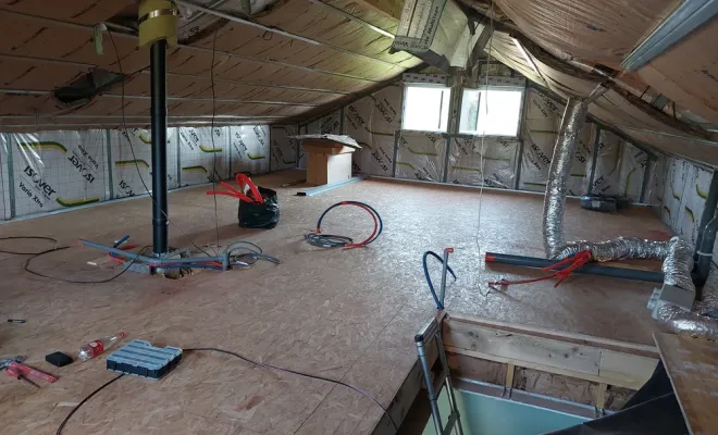 Aménagement d'un étage de maison sous comble à Laruscade, Fargues-Saint-Hilaire, MD RENOVATION