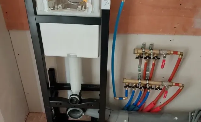 Installation d'un WC suspendu à Laruscade avec habillage, carrelage et lave main, Fargues-Saint-Hilaire, MD RENOVATION