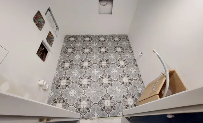 Installation d'un WC suspendu à Laruscade avec habillage, carrelage et lave main, Fargues-Saint-Hilaire, MD RENOVATION