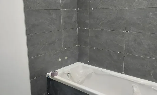 Pose de carrelage et faïence dans une salle de bain à Portets, Fargues-Saint-Hilaire, MD RENOVATION