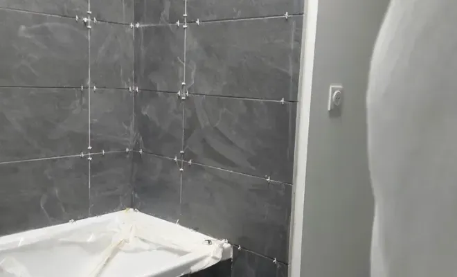 Pose de carrelage et faïence dans une salle de bain à Portets, Fargues-Saint-Hilaire, MD RENOVATION