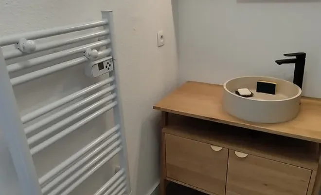 Rénovation de salle de bain à St Caprais avec remplacement de baignoire par douche à l'italienne carrelée, Fargues-Saint-Hilaire, MD RENOVATION