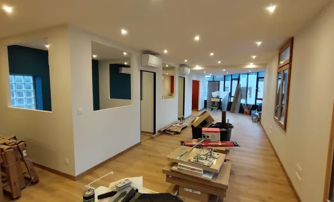 Rénovation intérieure d'un bureau à Le Bouscat par MD RENOVATION, Fargues-Saint-Hilaire, MD RENOVATION